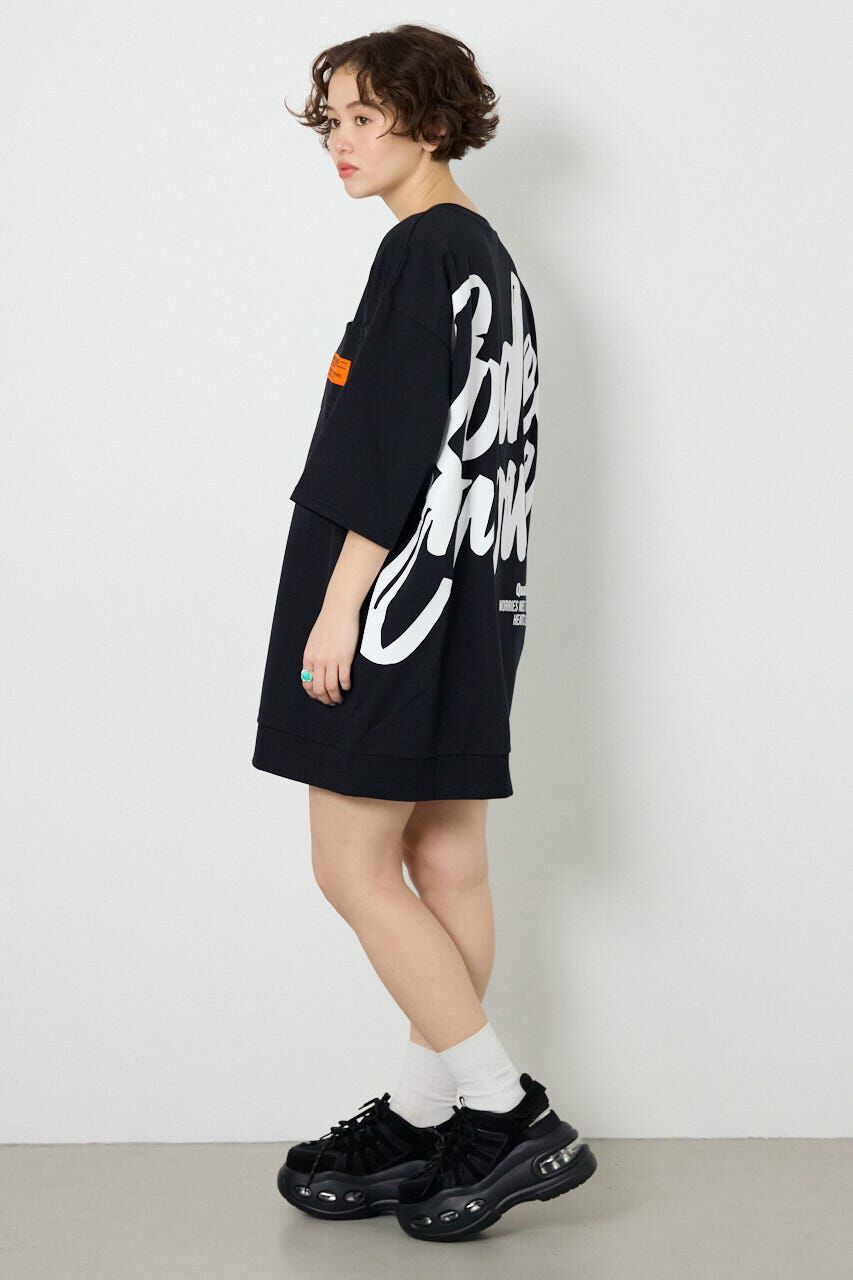 RODEO CROWNS「ペイントロゴハーフスリーブワンピース」|ワンピース|