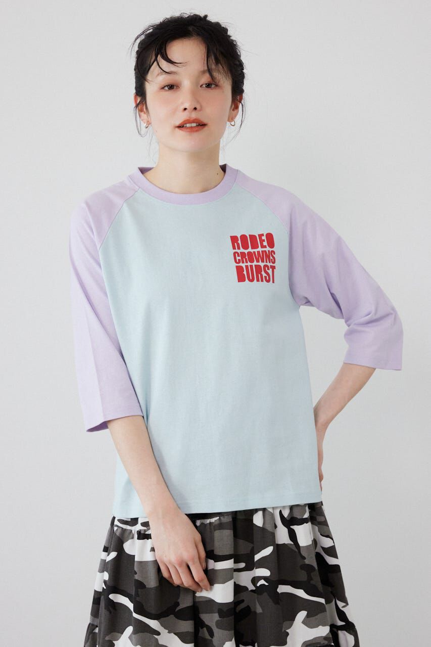 RODEO CROWNS「Ink Logo ラグランTシャツ」|Tシャツ・カットソー|