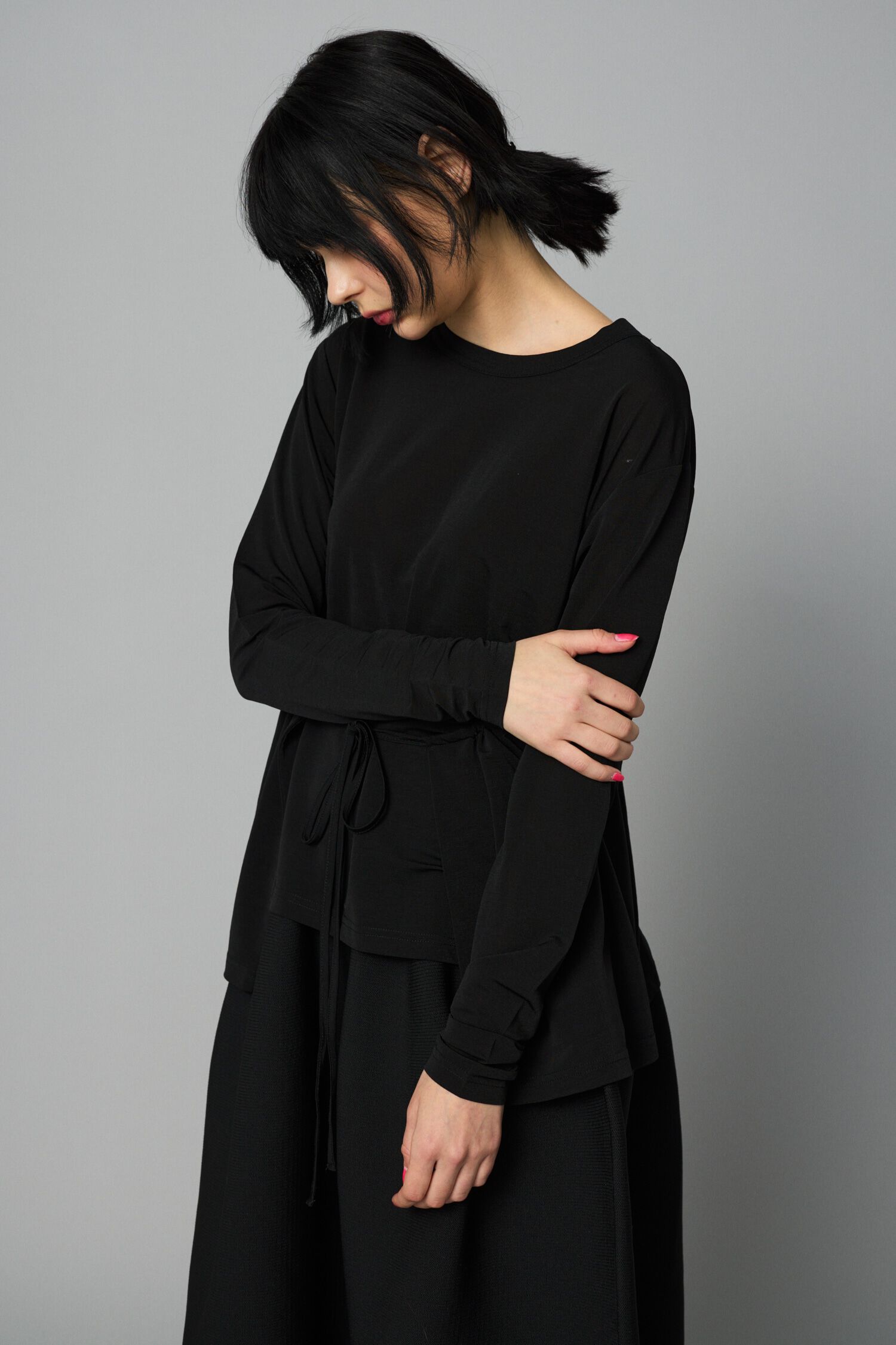 HeRIN.CYE「Sheer squid tops」|Tシャツ・カットソー|BLK