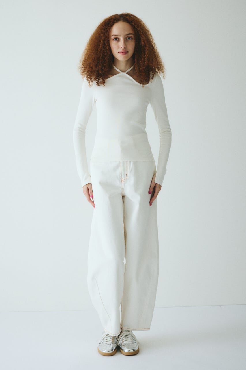 HeRIN.CYE「Wave neck tops」|Tシャツ・カットソー|