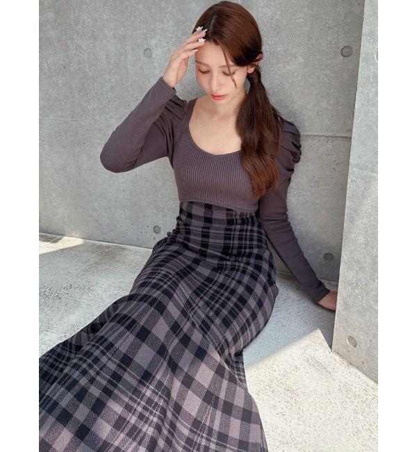 RESEXXY「ショルダーオープンマーメイドニットワンピース」|ワンピース|