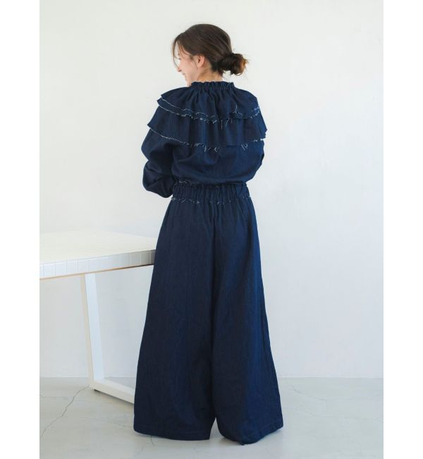 Ungrid「フリルデザインロンパース」|オールインワン|