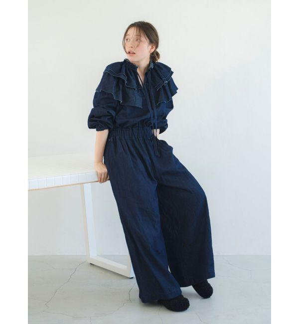 Ungrid「フリルデザインロンパース」|オールインワン|