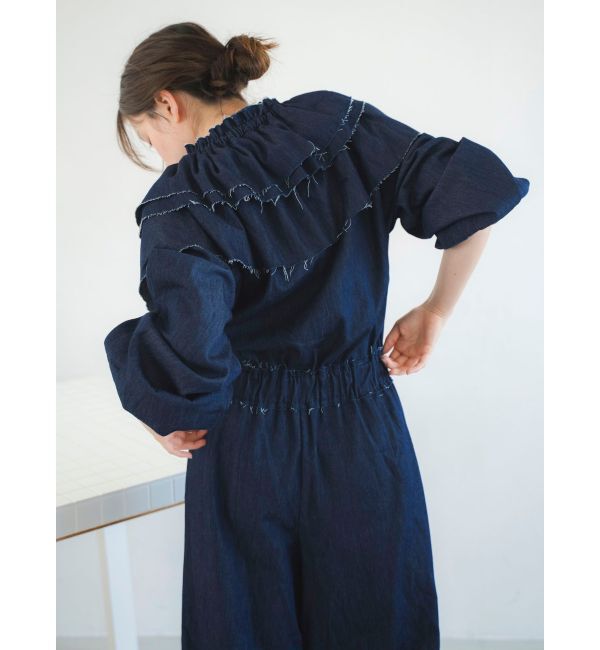 Ungrid「フリルデザインロンパース」|オールインワン|