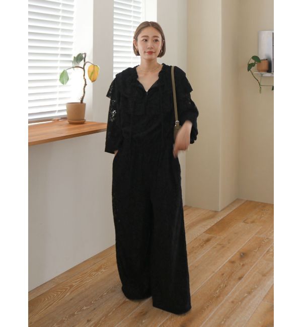 Ungrid「フリルデザインロンパース」|オールインワン|