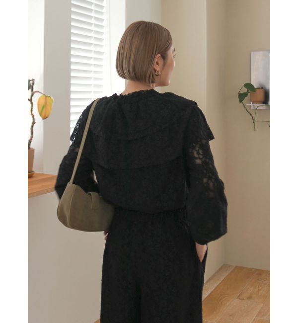 Ungrid「フリルデザインロンパース」|オールインワン|