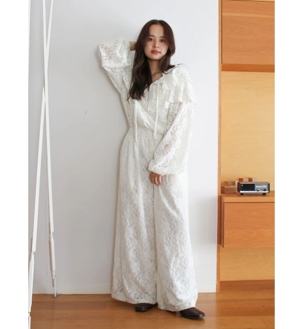 Ungrid「フリルデザインロンパース」|オールインワン|