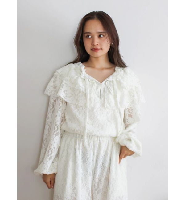 Ungrid「フリルデザインロンパース」|オールインワン|