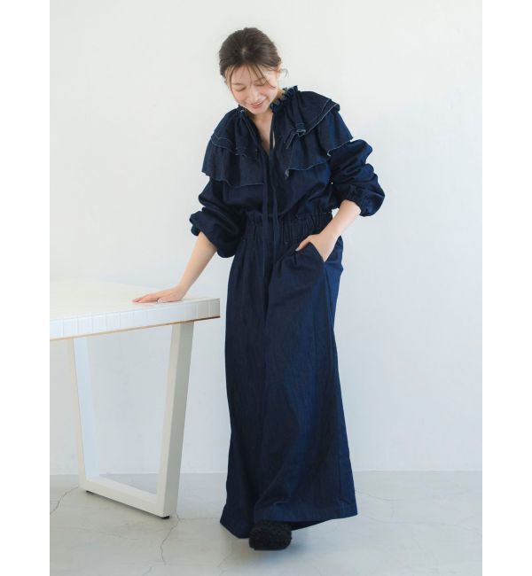 Ungrid「フリルデザインロンパース」|オールインワン|