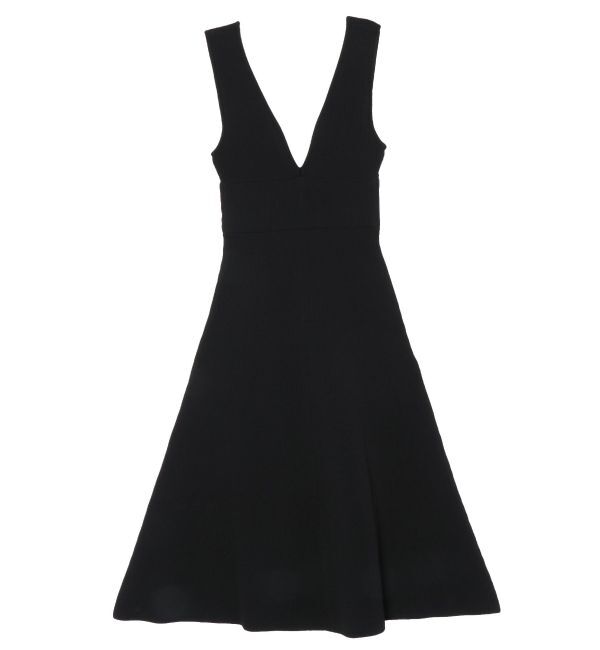 LAGUNAMOON「フォルムラインニットジャンパースカート」|ジャンパースカート|ブラック