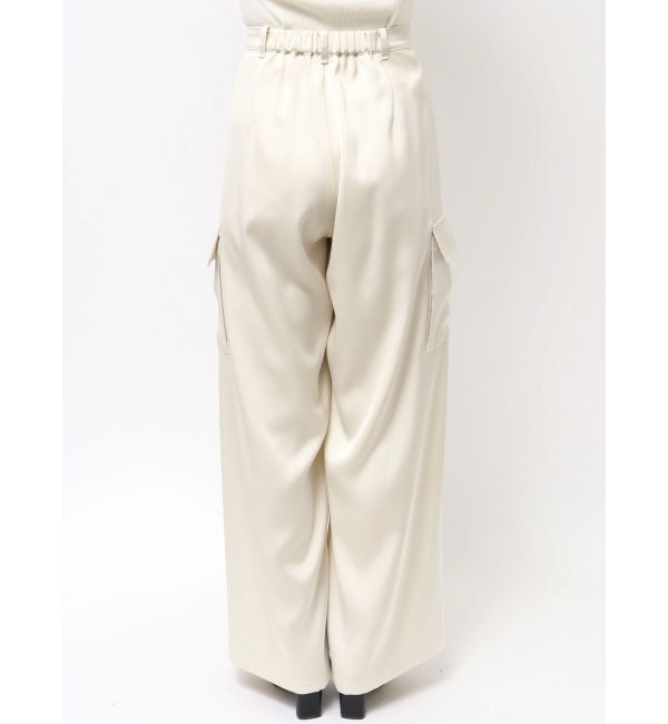 LAGUNAMOON「サテンカーゴワイドパンツ」|カーゴ|