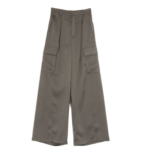 LAGUNAMOON「サテンカーゴワイドパンツ」|カーゴ|