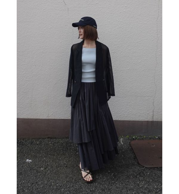 LAGUNAMOON「アシメティアードコットンスカート」|スカート|