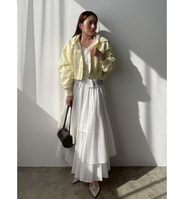 LAGUNAMOON「アシメティアードコットンスカート」|スカート|