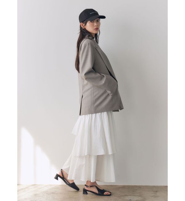 LAGUNAMOON「アシメティアードコットンスカート」|スカート|