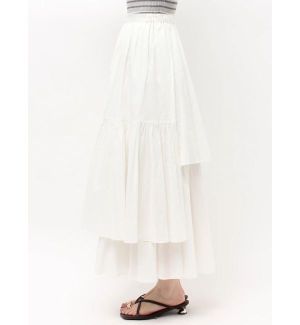 LAGUNAMOON「アシメティアードコットンスカート」|スカート|