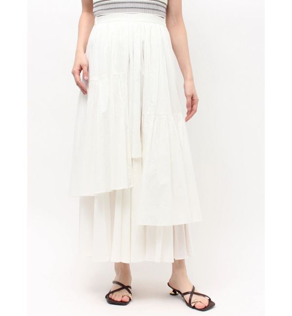 LAGUNAMOON「アシメティアードコットンスカート」|スカート|