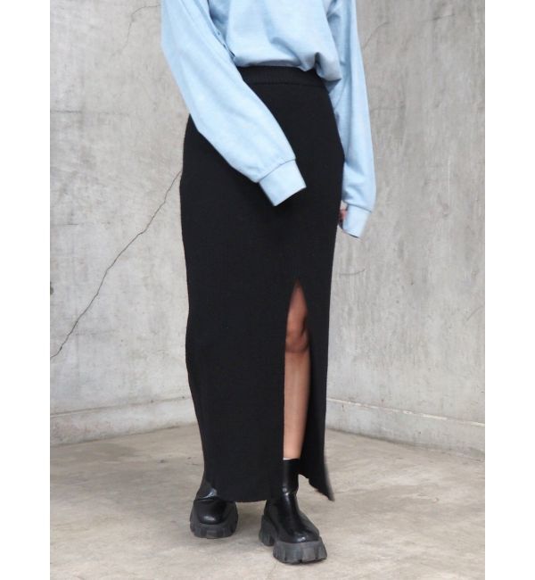 EVRIS「スリットロングニットスカート【セットアップ着用可能】」|スカート|