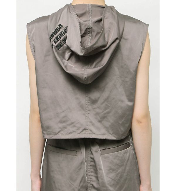 EVRIS「フードドロストショートベスト【セットアップ着用可能】」|ベスト・ジレ|
