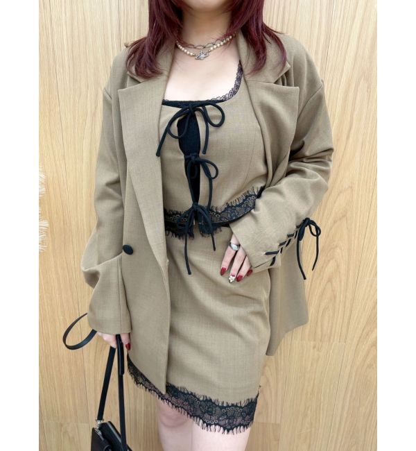 EVRIS「レースコンビミニスカート【セットアップ着用可能】」|スカート|