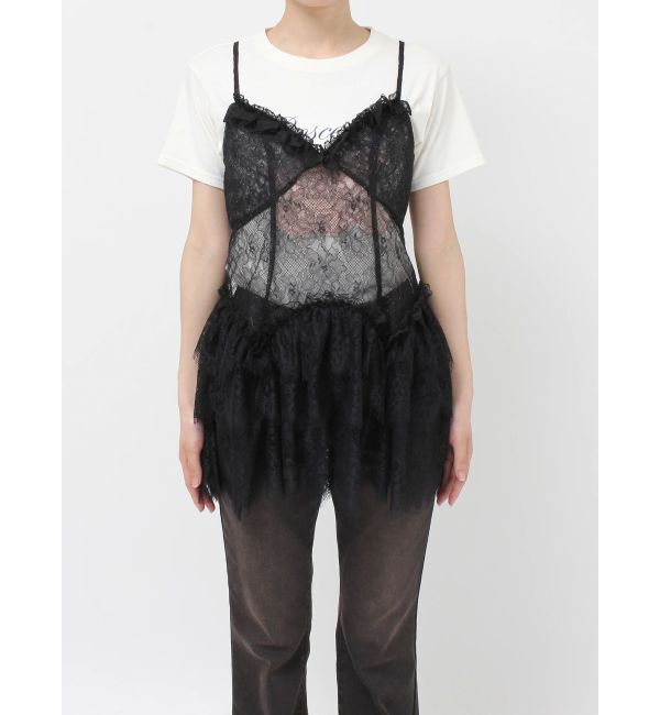 jouetie「フリルランジェリーレースミニワンピース」|ワンピース|