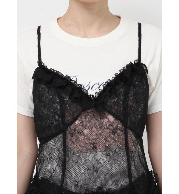 jouetie「フリルランジェリーレースミニワンピース」|ワンピース|