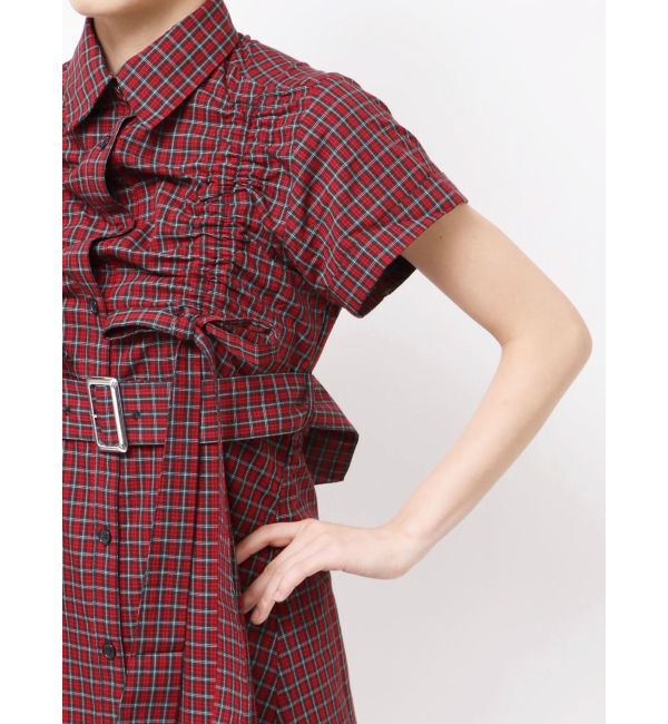 jouetie「ギャザーリボンシャツワンピース」|ワンピース|