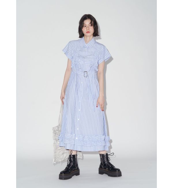 jouetie「ギャザーリボンシャツワンピース」|ワンピース|