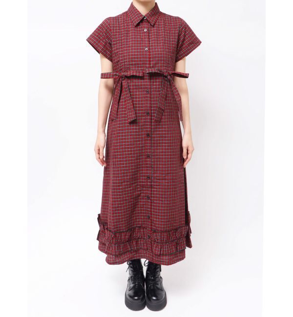 jouetie「ギャザーリボンシャツワンピース」|ワンピース|