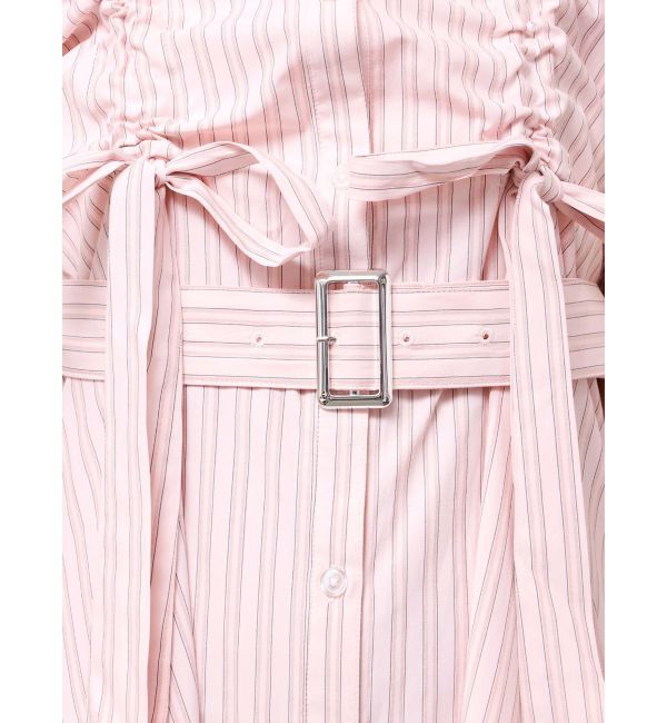 jouetie「ギャザーリボンシャツワンピース」|ワンピース|