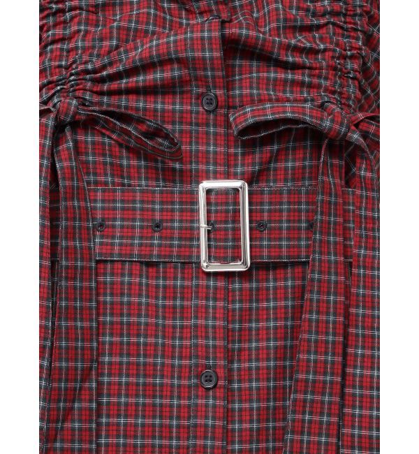 jouetie「ギャザーリボンシャツワンピース」|ワンピース|