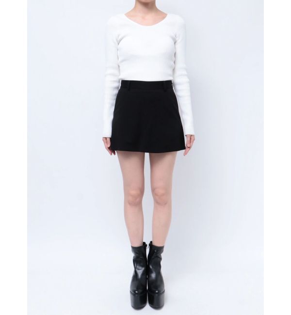 GYDA「trapezoidスカートライクショートパンツ【SETUP着用可】」|スカート|