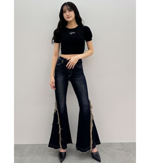 GYDA「Gydaパフスリーブニットトップス」|ニット・セーター|