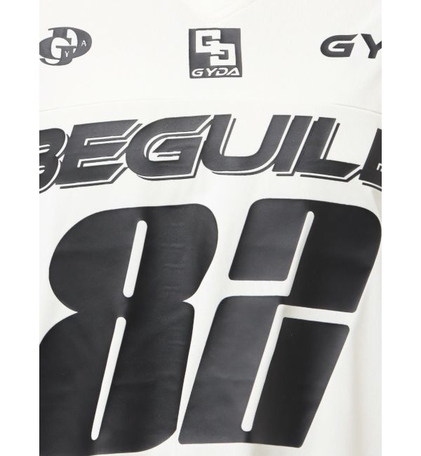 GYDA「BEGUILE 82SPORTY VネックBIG Tシャツ」|Tシャツ・カットソー|