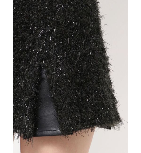 GYDA「ラメフリンジツイードスカートライクショートパンツ」|スカート|