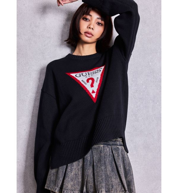 GYDA「GUESS GJ LS CN BIG TRIANGLE SWTR」|ニット・セーター|