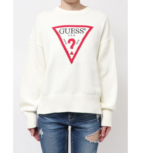 GYDA「GUESS GJ LS CN BIG TRIANGLE SWTR」|ニット・セーター|