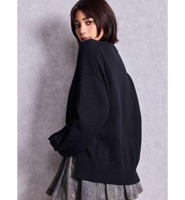 GYDA「GUESS GJ LS CN BIG TRIANGLE SWTR」|ニット・セーター|