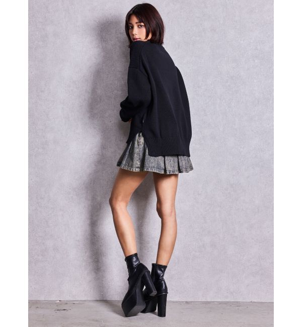 GYDA「GUESS GJ LS CN BIG TRIANGLE SWTR」|ニット・セーター|