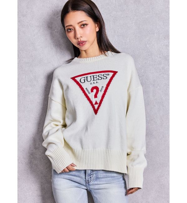 GYDA「GUESS GJ LS CN BIG TRIANGLE SWTR」|ニット・セーター|