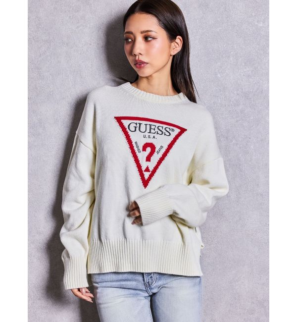 GYDA「GUESS GJ LS CN BIG TRIANGLE SWTR」|ニット・セーター|