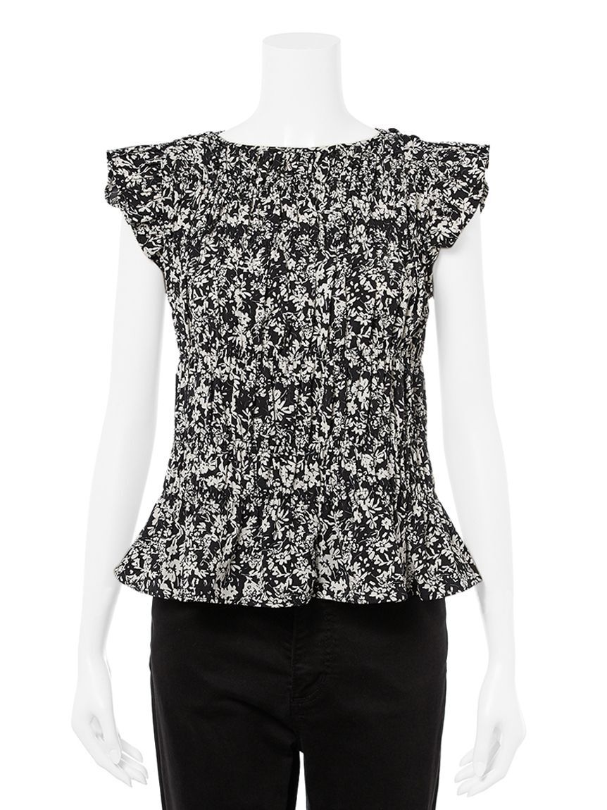 Mila Owen「ラッフルシャーリングギャザートップス」|Tシャツ・カットソー|