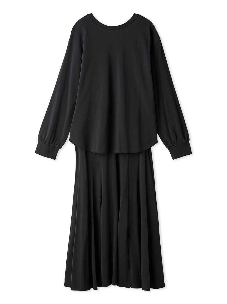 Mila Owen「背中明きロングＴシャツナロースカートSET UP」|ワンピース|CGRY