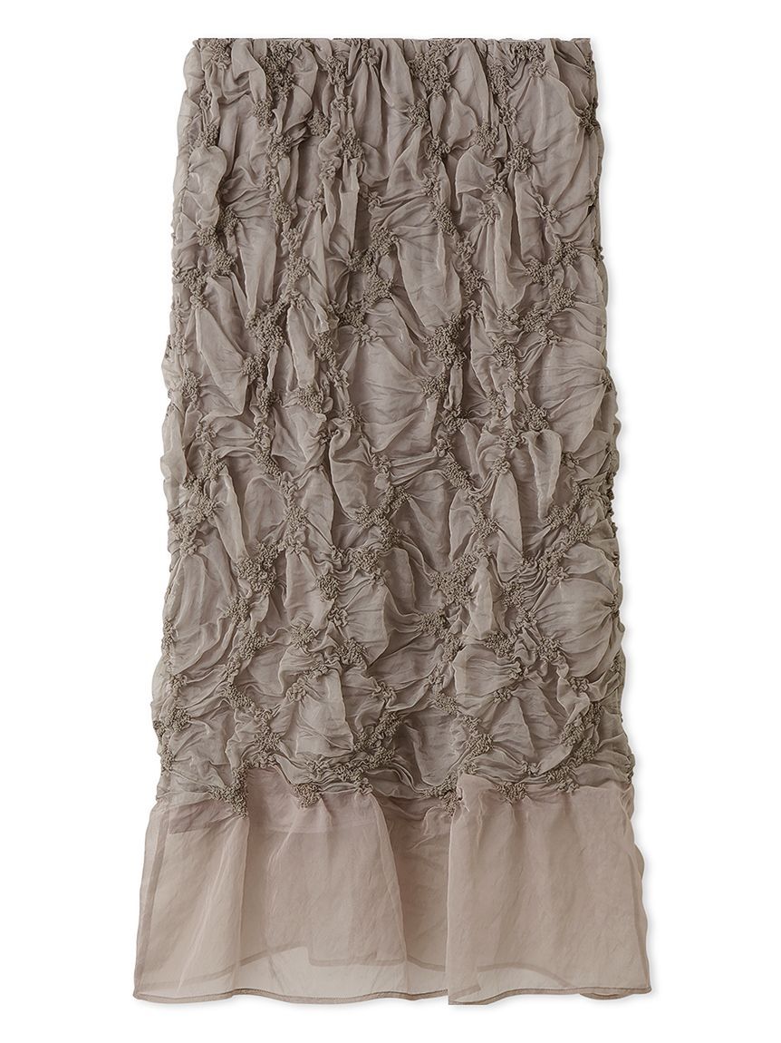 Mila Owen「スモック風刺繍スカート」|スカート|