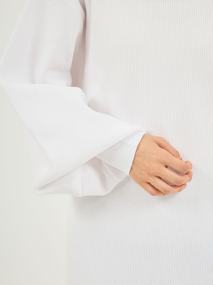 emmi atelier「ニットタフタドッキングOP」|ワンピース|