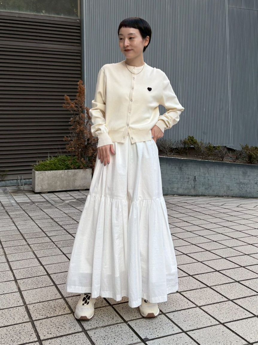 emmi atelier「【HEART】 eco ハートニットカーディガン【アンサンブル可能】」|カーディガン|