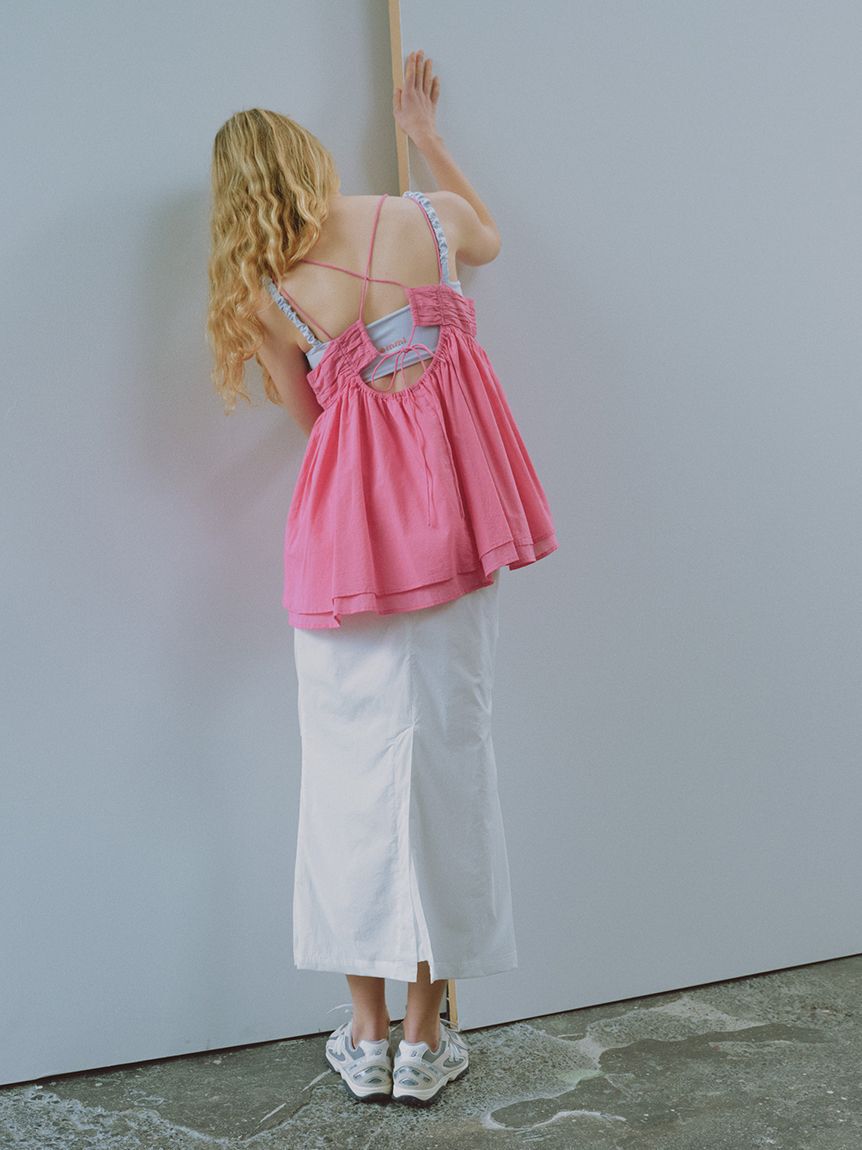 emmi atelier「コットンギャザーキャミブラウス【アンサンブル対応】」|シャツ・ブラウス|