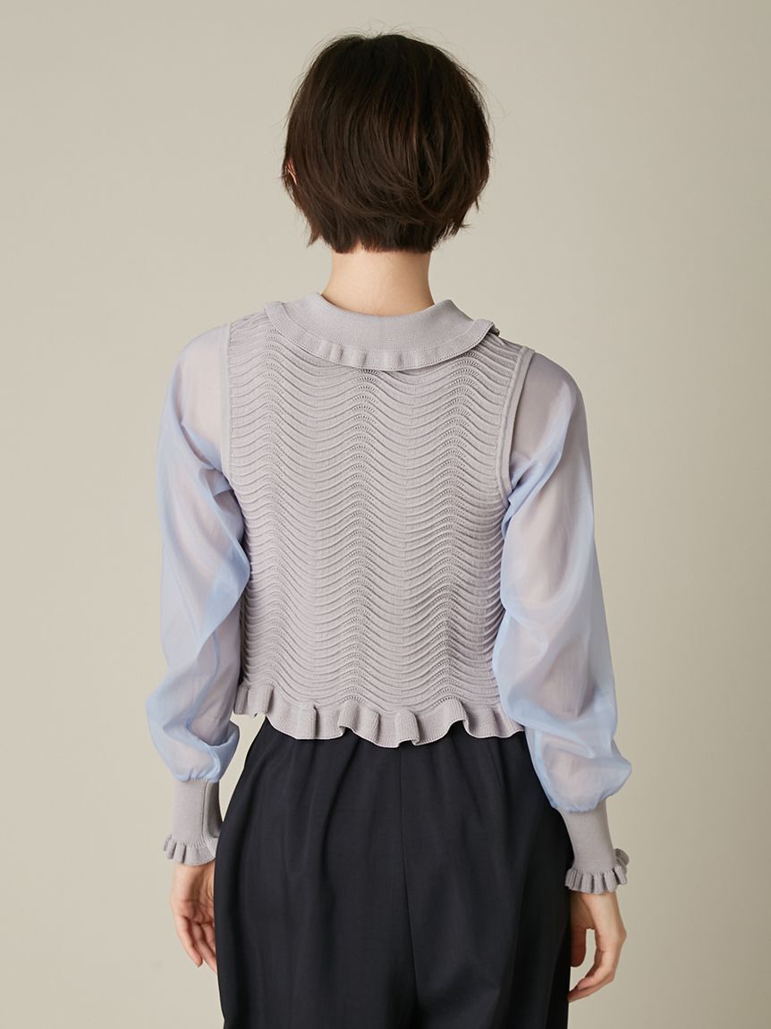 FURFUR「シアースリーブカーディガン」|カーディガン|