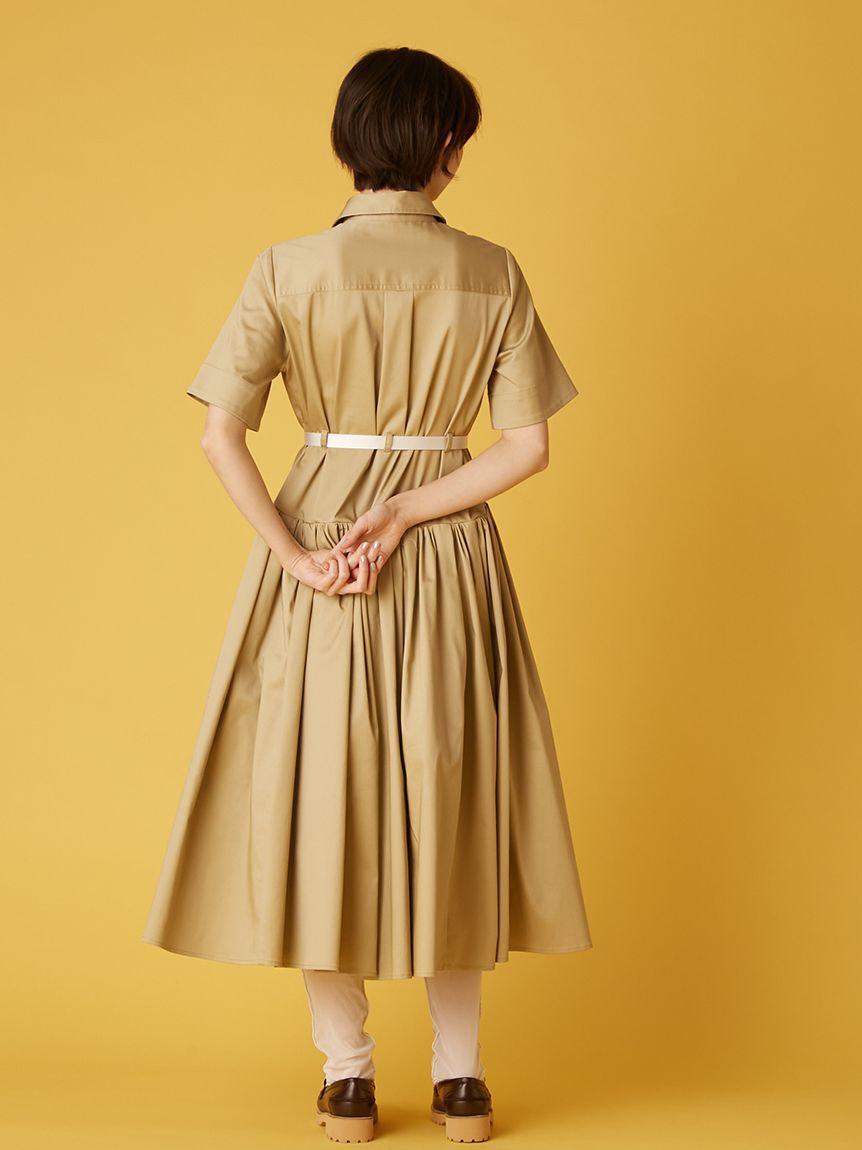 FURFUR「【限定サイズ】ベルト付きコードレーンシャツワンピース」|ワンピース|