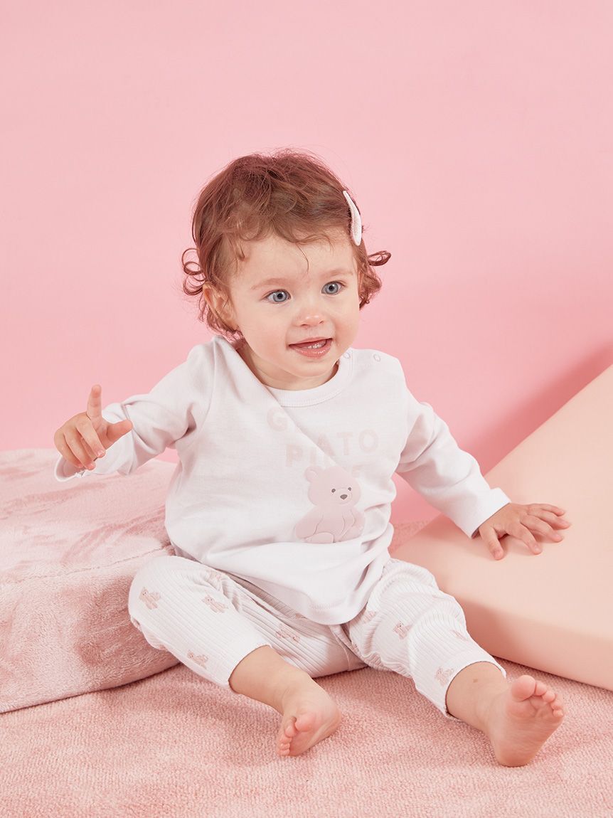 GELATO PIQUE KIDS & BABY「【BABY】ぬいぐるみワンポイントロンT」|その他ベビーウェア|